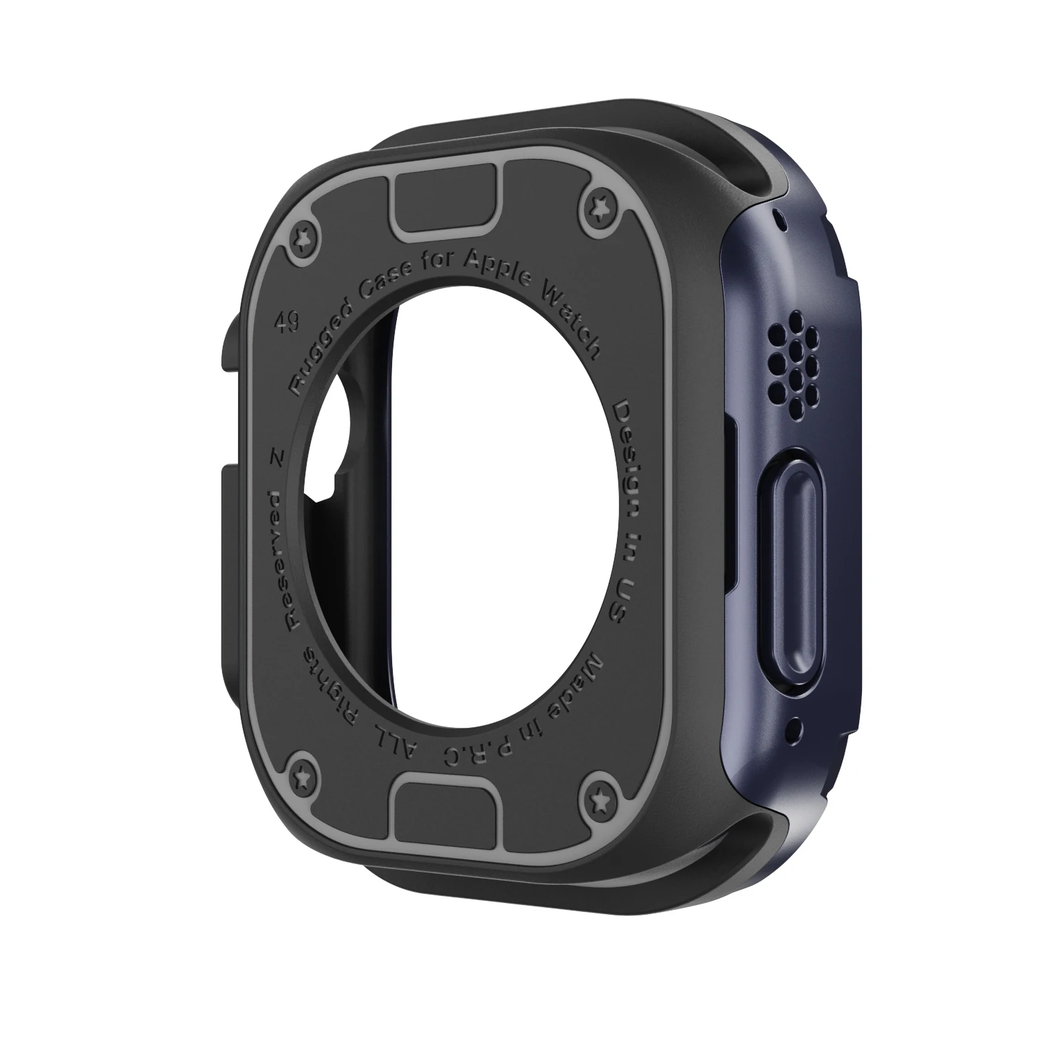 Rugged Cover for Apple Watch Ultra Case 49mm 45mm 41mm 44mm 40mm Around Hard TPU Protective Shell for iWatch serie 8 7 6 5 4 SE