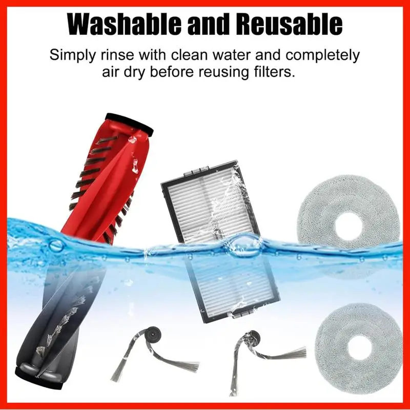 

Replacement Parts For Roborock Saros 10R / G20S Ultra Robot Vacuum Cleaner Main Side Brush HEPA Filters Mop Pads