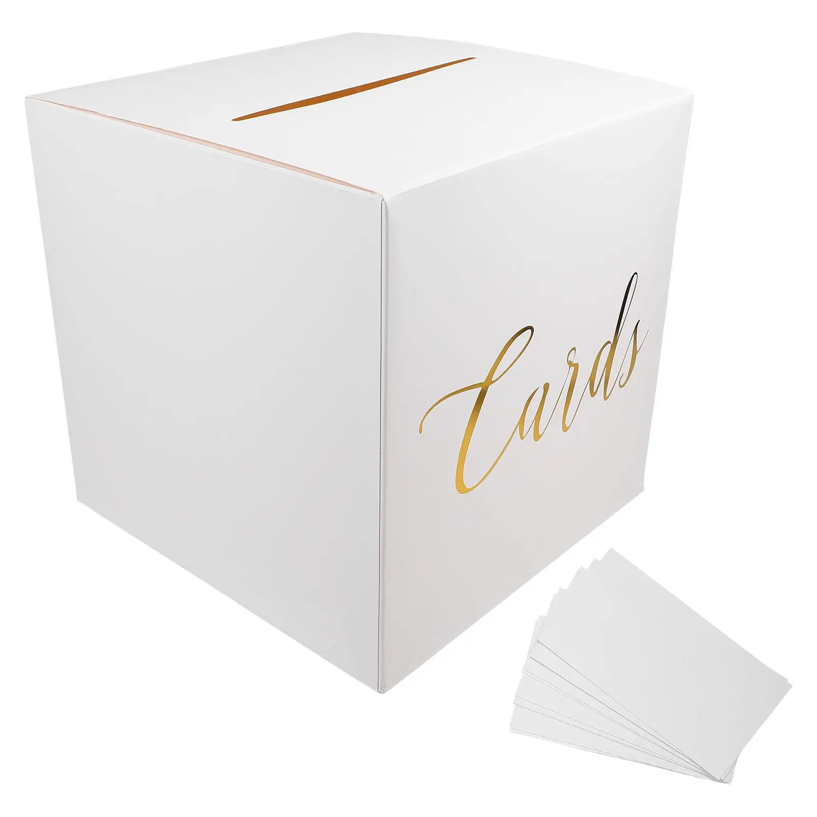 

Wedding Decoration Card Box Keepsake Boxes Decorations White Paper Gift Cards Case Bridegroom