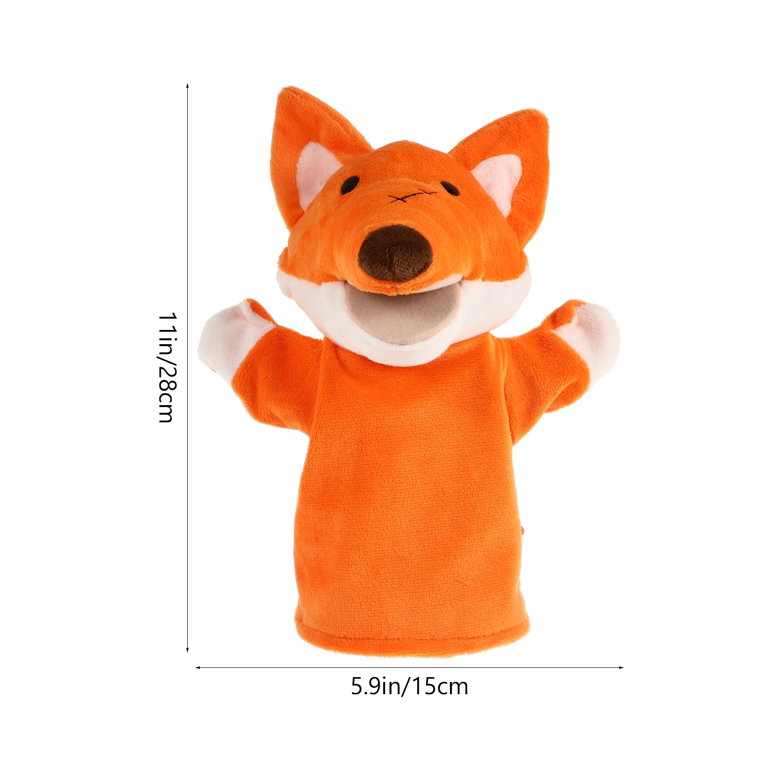 Krähe Handpuppe Mini Kuscheltiere Fuchs Plüsch Fingerspielzeug für Kinder Puppen Puppen Spielzeug Cartoon