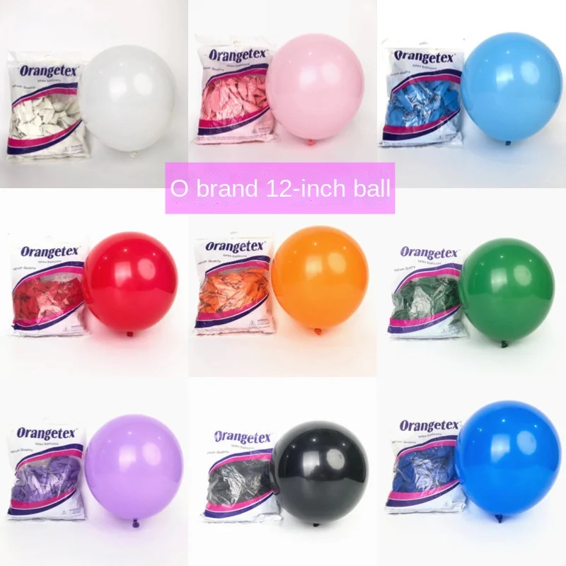 30pcs O Brand 12 Inch Latex Round Balloon Visiting the United States 2.8g Thick Balloon 8 Round Wedding Party Holiday Balloon