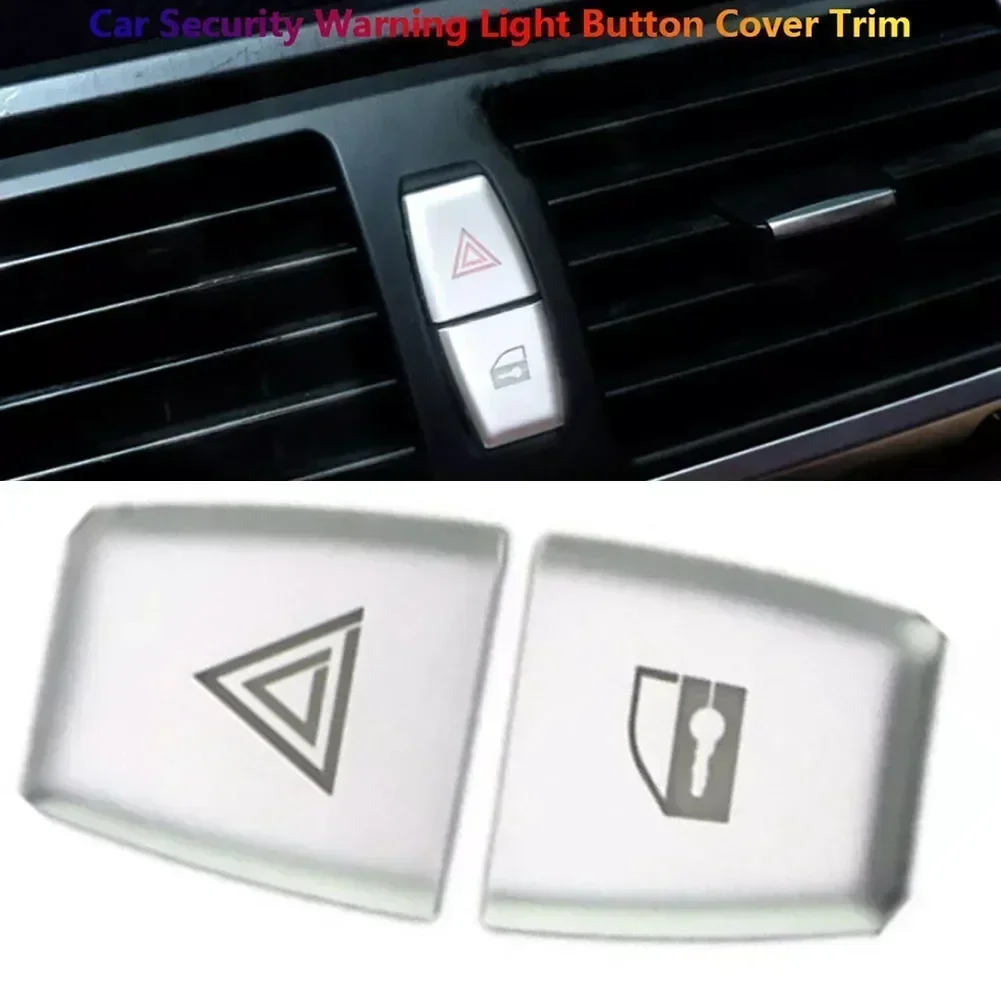 Warn Light Switch Button Cover Sticker Decor Trim Kit/Set For BMW X6 E70 E71 E84 E60 Replace Car Accessories