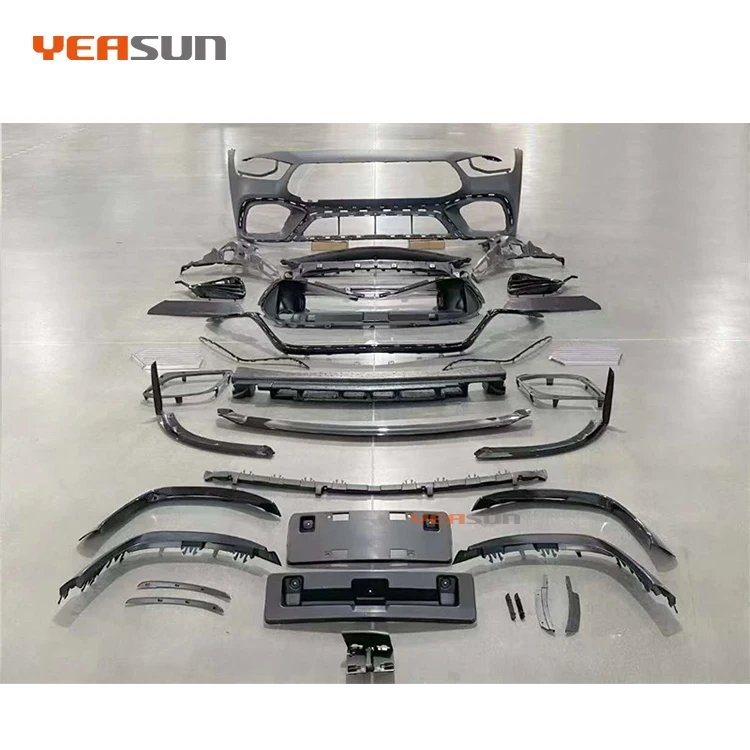Kit Bodi Penuh Kualitas Tinggi Gaya GT untuk Body Kit Seri Hitam Amg Gt 2018 2019 2020