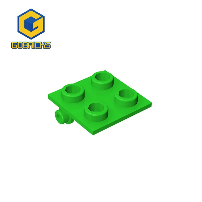 Gobricks 10PCS Bricks Hinge Brick 2 x 2 Top Plate compatible with lego 6134 children\'s toys Assembles Building Blocks Technical