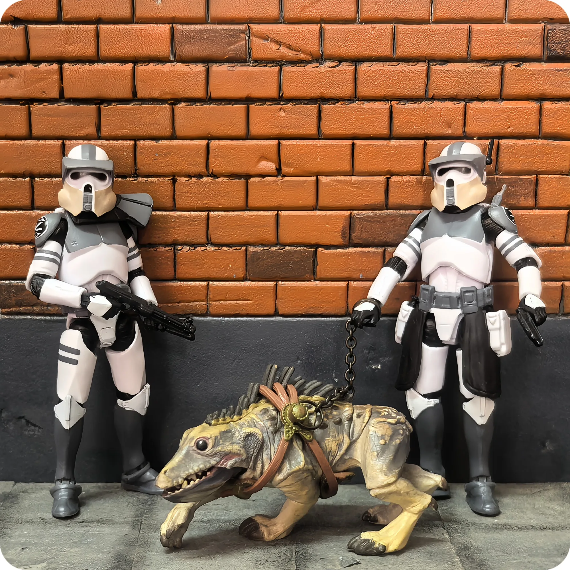 Star Wars 3.75 Inch Trooper 1/18 Shock Coruscant Guard Kamino Clone Sergeant Hound Fox Action Figure Toys Model Loose view 3