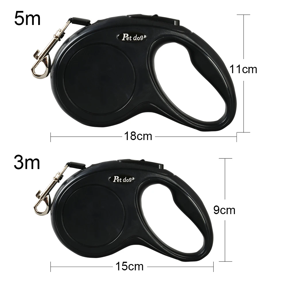 3m Dog Leash for Small Medium Dogs Cats Retractable Durable Pet Puppy Roulette Collar Rope French Bulldog Chihuahua Supplies 5m