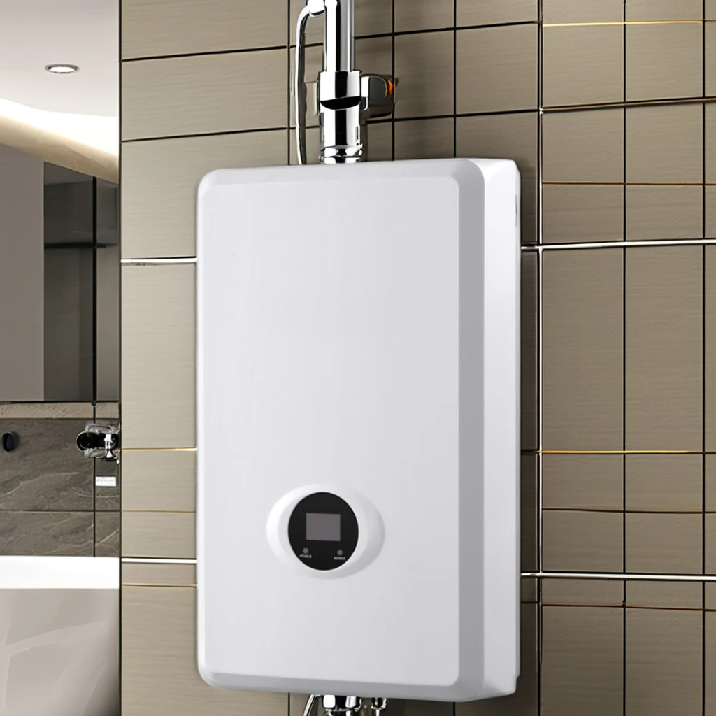 

Electric Instant Water Heater for Household Car Outdoor and Hotel Use Durable Plastic Housing Water Heater