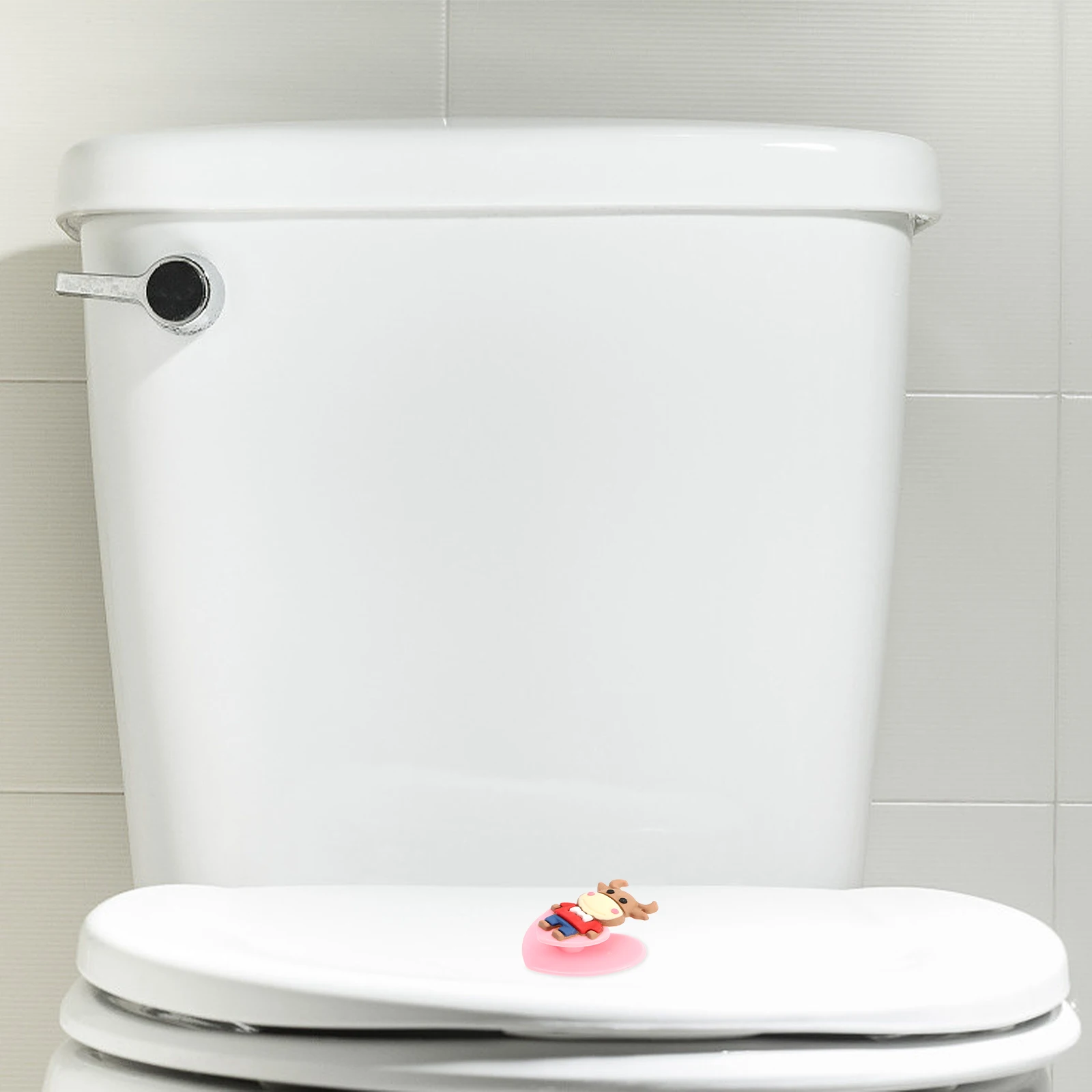 

5 Pcs Handle Heart-shaped Toilet Cover Lifter Cupboard Bowl Seat Red Lid Durable