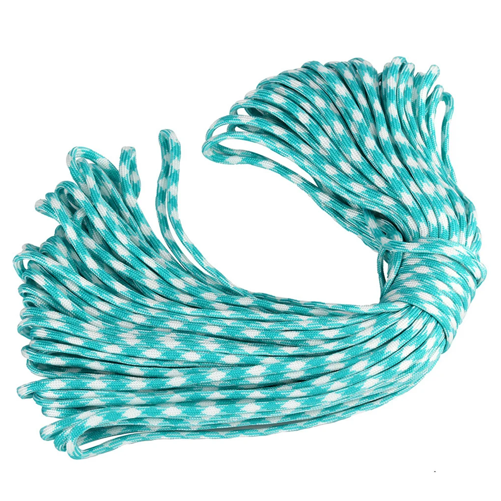 

100m 5mm 7-core Camping Tent Fix Weaving Binding Umbrella Rope Braided Cord Home Outdoor Lifeline