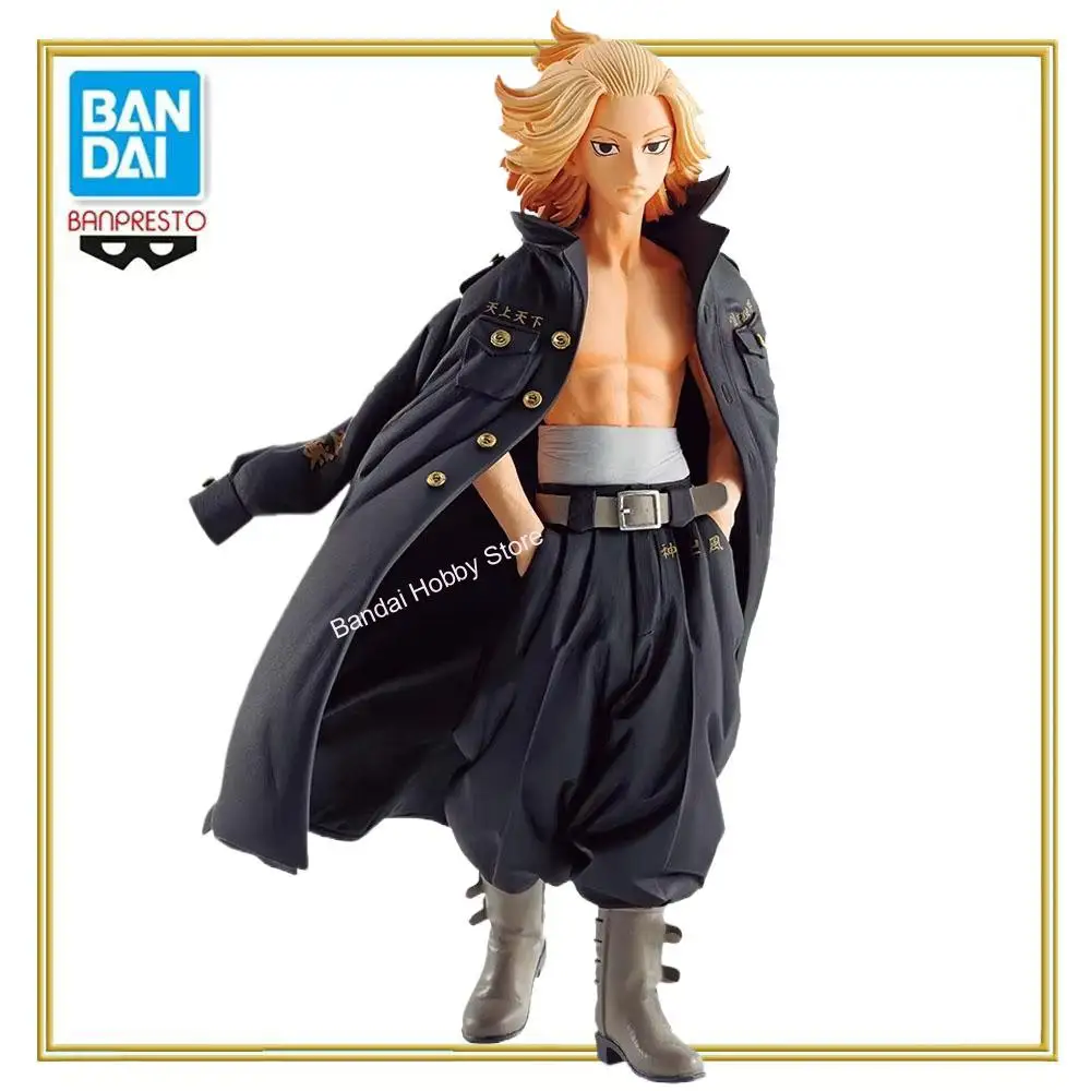 En Stock, Figura de Colección Original de Bandai, Banpresto Anime Tokyo Revengers, Mikey Sano Manjiro, 16 cm, Juguete de Regalo