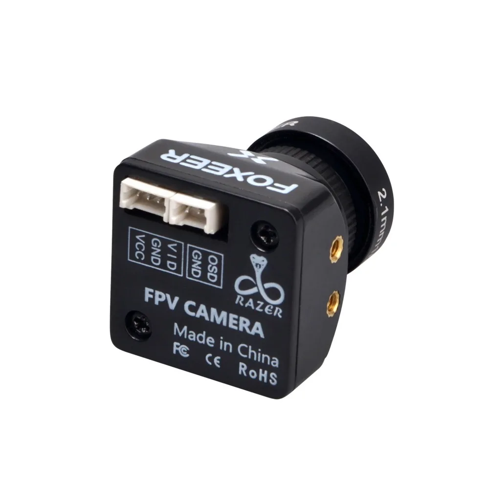 Para Foxeer Razer Nano FPV Drone Cámara 4/3 PAL 1200TVL 1/3 CMOS baja latencia M8 lente Control remoto Dron de carreras cámara FPV