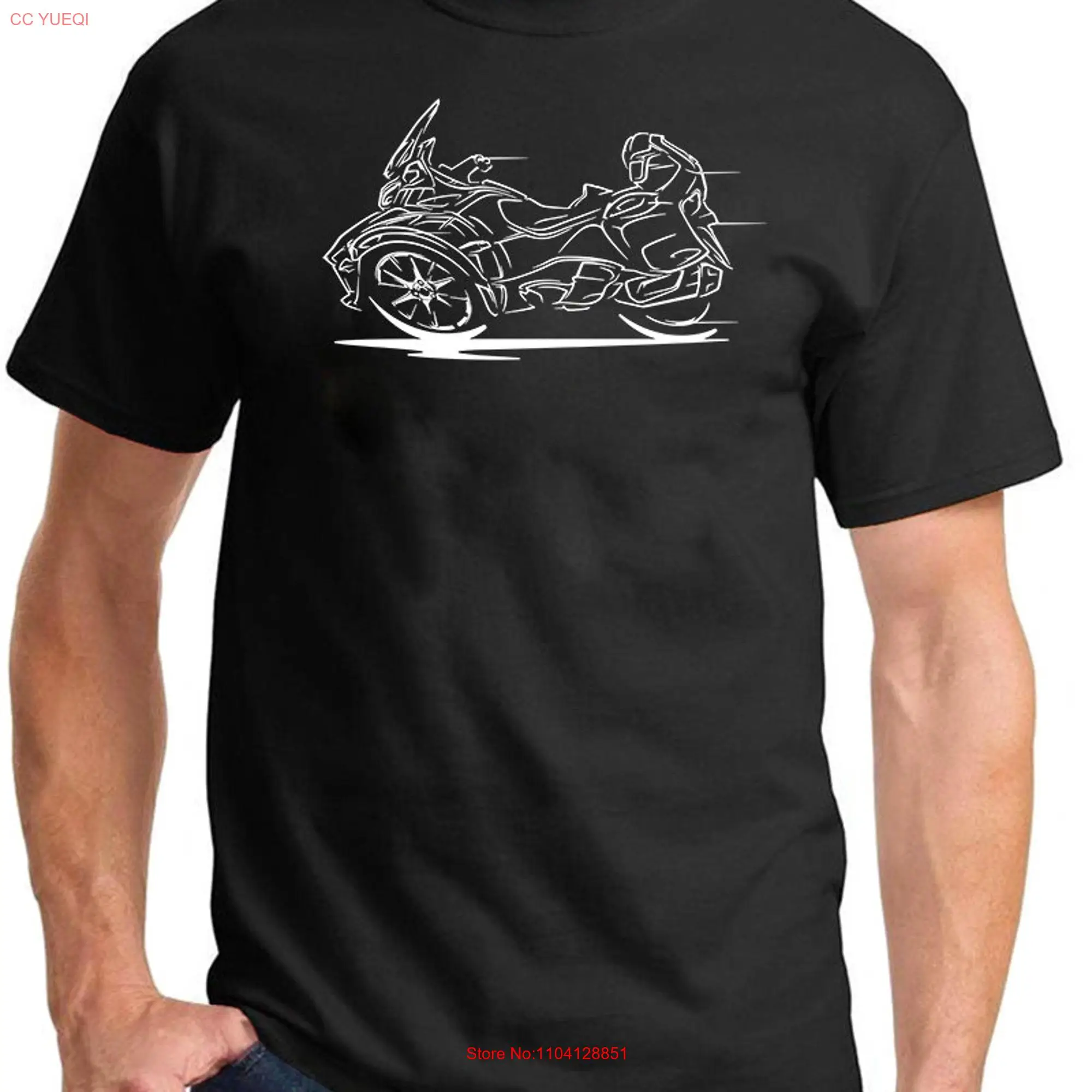 Can Am RT Motorcycle Redline Design T Shirt long or short sleeves