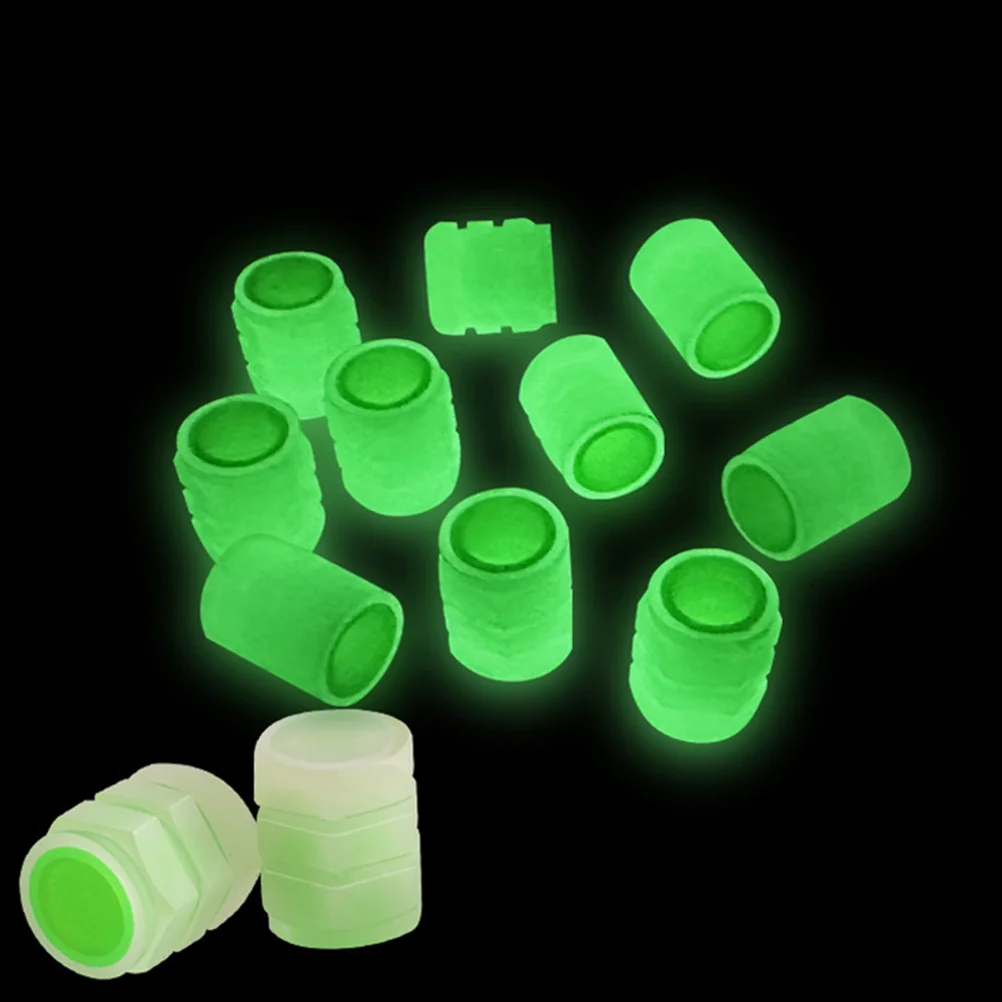 40 Pcs Bicycle Valve Cap Decorative Stem Caps Luminous Tire Valves Covers for Truck Car Plastic Pp