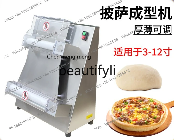 Z189 Commercial Rolling Dough Machine Pizza Press Electric, Silent Imitation Handmade Biscuit Pizza Forming Machine