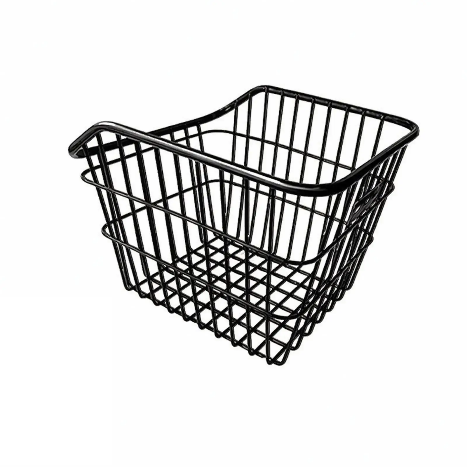 Spacious Wire Bike Cargo Basket for Rear Rack Fits Books Bags and Bottles on Trail