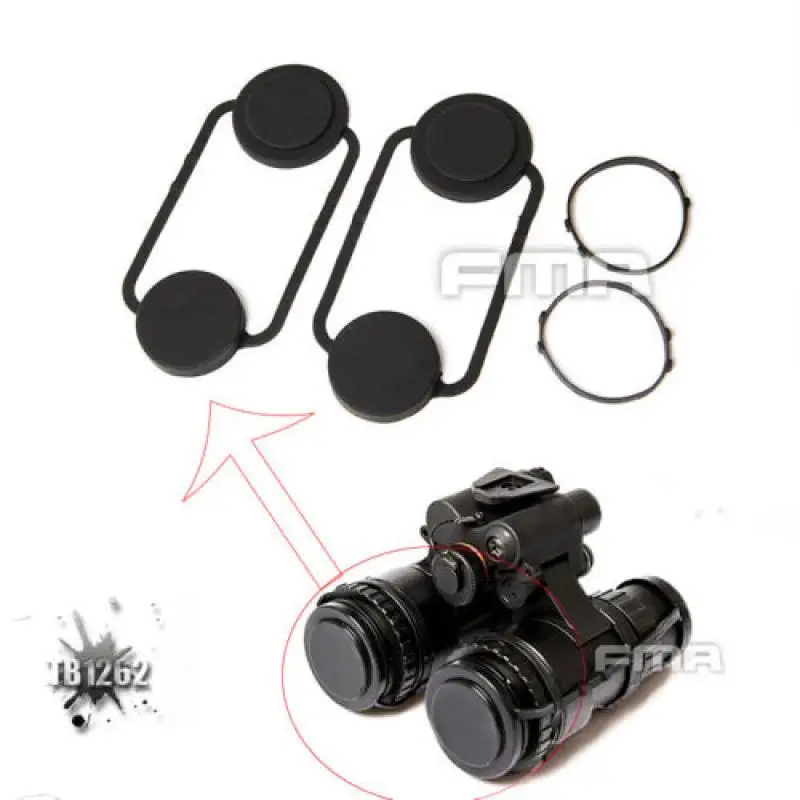 FMA Tactical Rubber Lens Cover for PVS15 Dummy Night Vision Goggle Model PVS15 NVG Lens Protective Cover