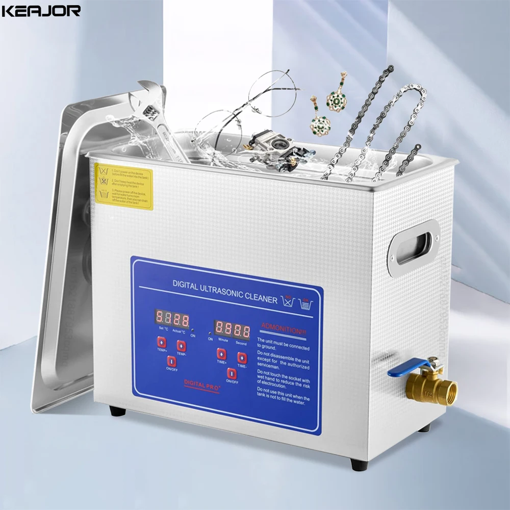 

Ultrasonic Cleaner 2L 3L 6L 10L Ultrasound Cleaner Stainless Steel Portable Heated Cleaning Washing Machine for Glasses Jewelry