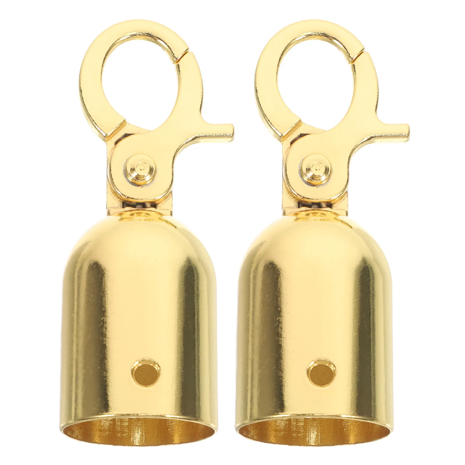 2Pcs Stanchion Rope End Caps Elegant Barrier Rope Stopper Snap Hooks for Crowd Control Queue Divider Hotel Event Use