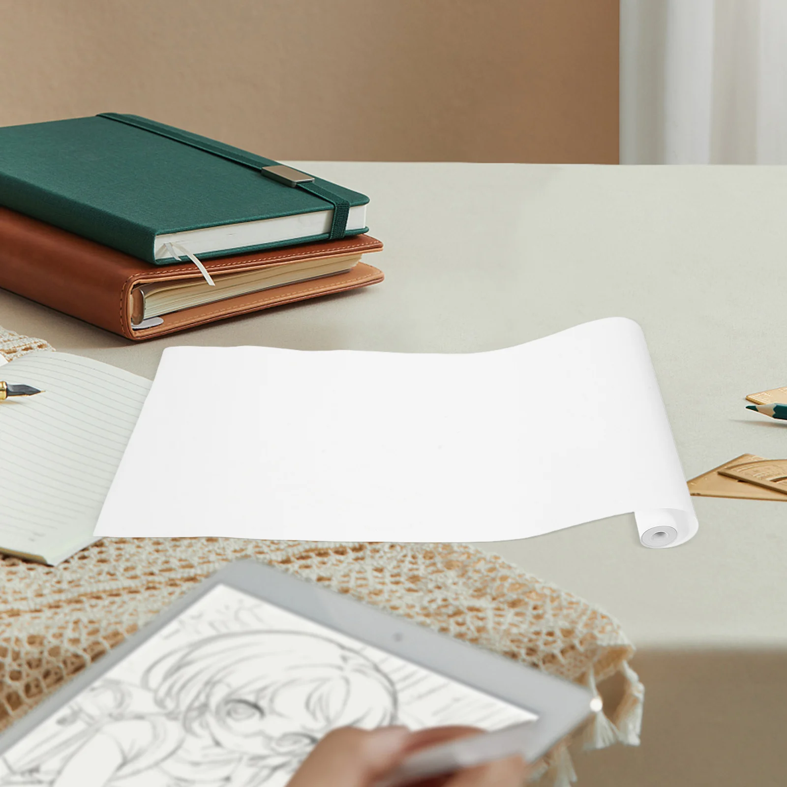 Blank A4 Thermal Paper Roll Quick Dry Portable Multipurpose Printing Sheets for Assignments Newsletters Invoices Office School