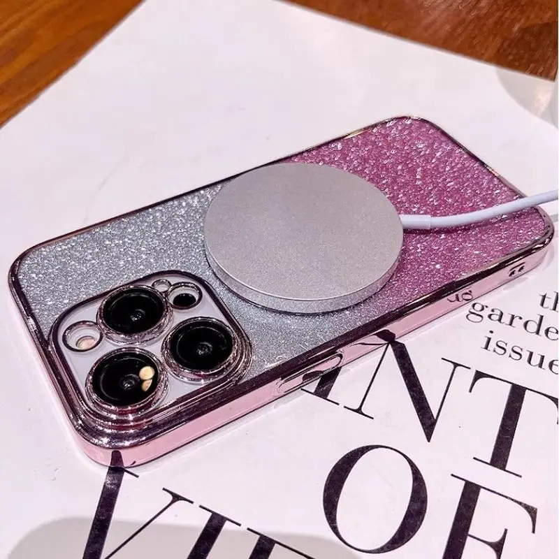 Glitter Plating Magnetic Ring Phone Case For Infinx Hot 9 10 11 12 20 30 Play 11S NFC Hot 40 50 Pro Plus 30i 40i 50i Soft Cover #3