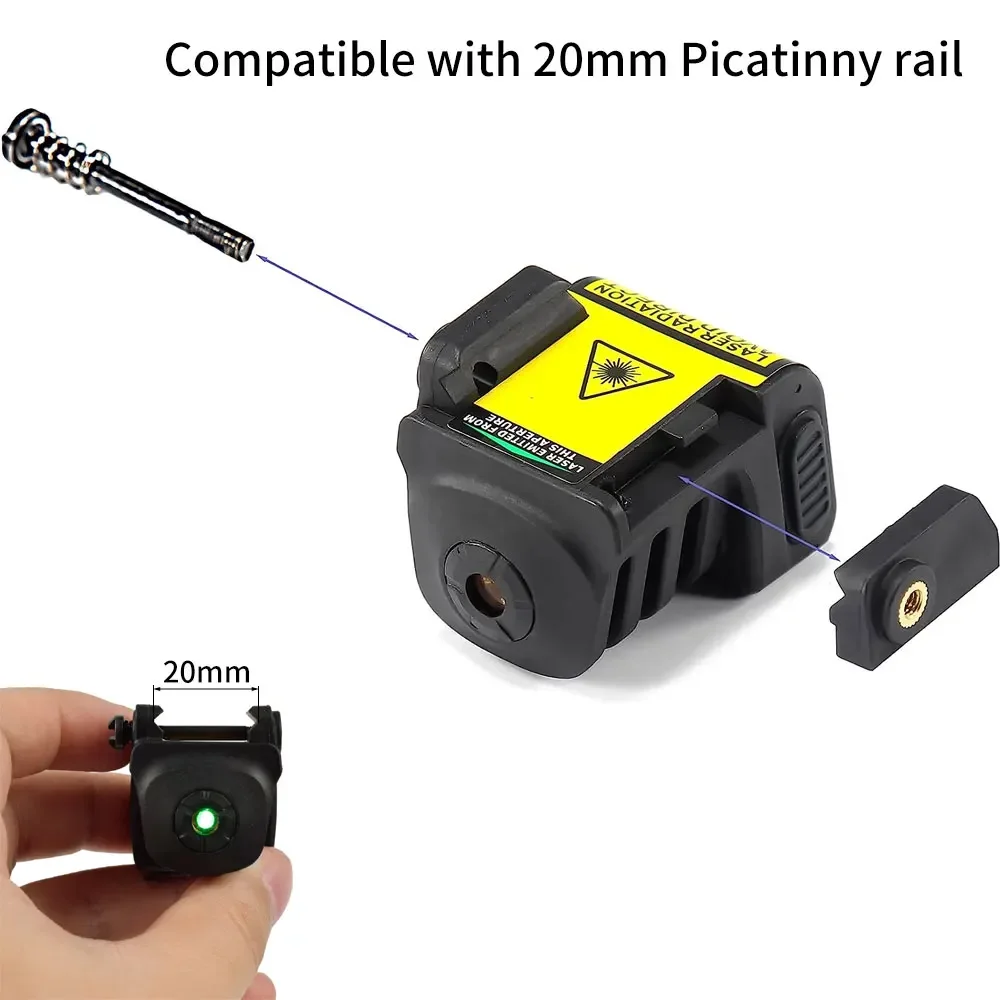 L8 التكتيكية الليزر ريد دوت البصر ل 92G مسدس مدمج مسدس قابلة للشحن الأخضر/الأزرق/الأحمر البصر بالليزر 20 مللي متر Picatinny السكك الحديدية جبل #3