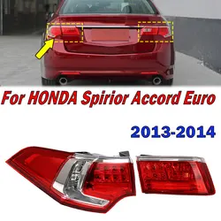 For HONDA Spirior Accord Euro 2013 2014 Rear Bumper LED Tail Lamp Taillight Rear Reverse Turn Signal Indicator Brake Stop Lamp