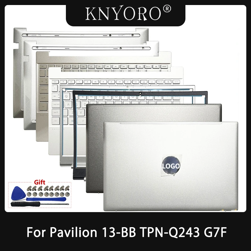 

Новинка, оригинальная задняя крышка для ноутбука HP Pavilion 13-BB TPN-Q243 G7F, передняя панель, Упор для рук, верхняя подсветка, клавиатура, нижняя деталь