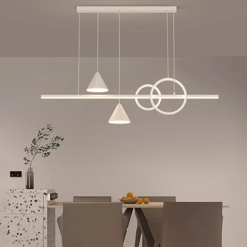 2024 New Dining room chandelier light luxury lamps modern minimalist designer dining room bar kitchen island dining table lamp