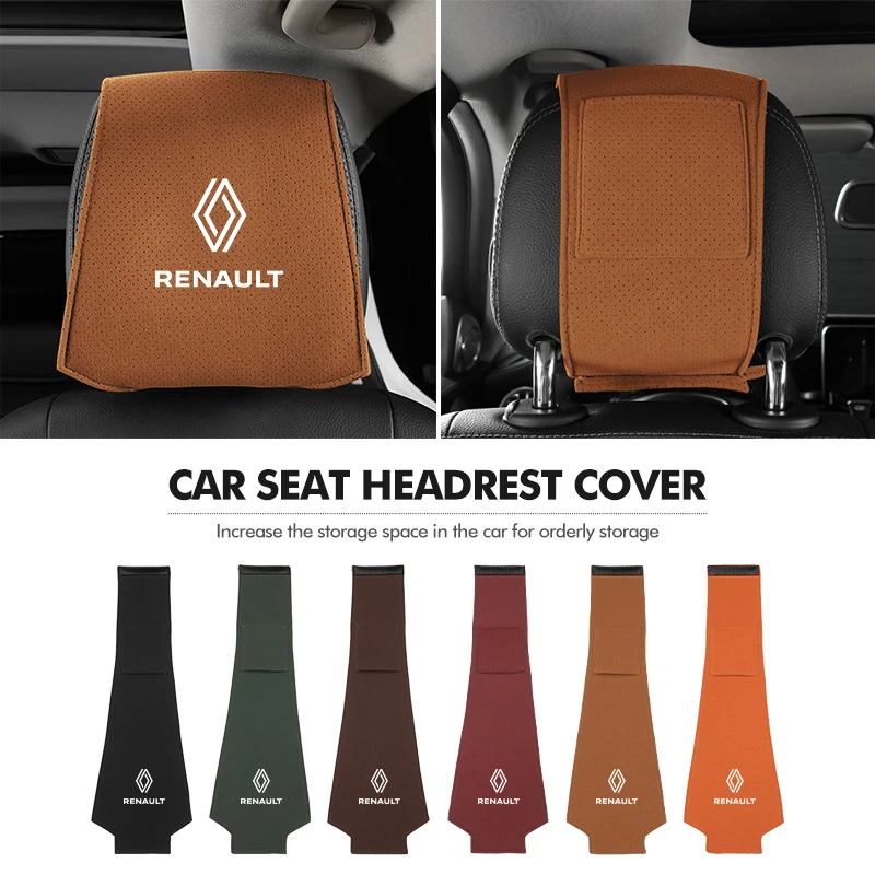 Car Seat Headrest Cover High Quality Pillowcase Accessories For Renaul Koleos Kadjar Scenic Megane Sandero Grand Sill