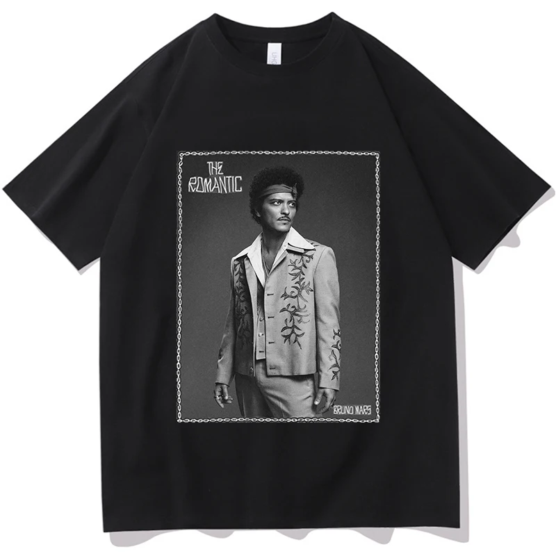2026 New Bruno Mars I Just Might Tour T-shirt THE ROMANTIC T Shirt Fashion Male T Shirt Men's Clothing Aesthetic Summer Tops
