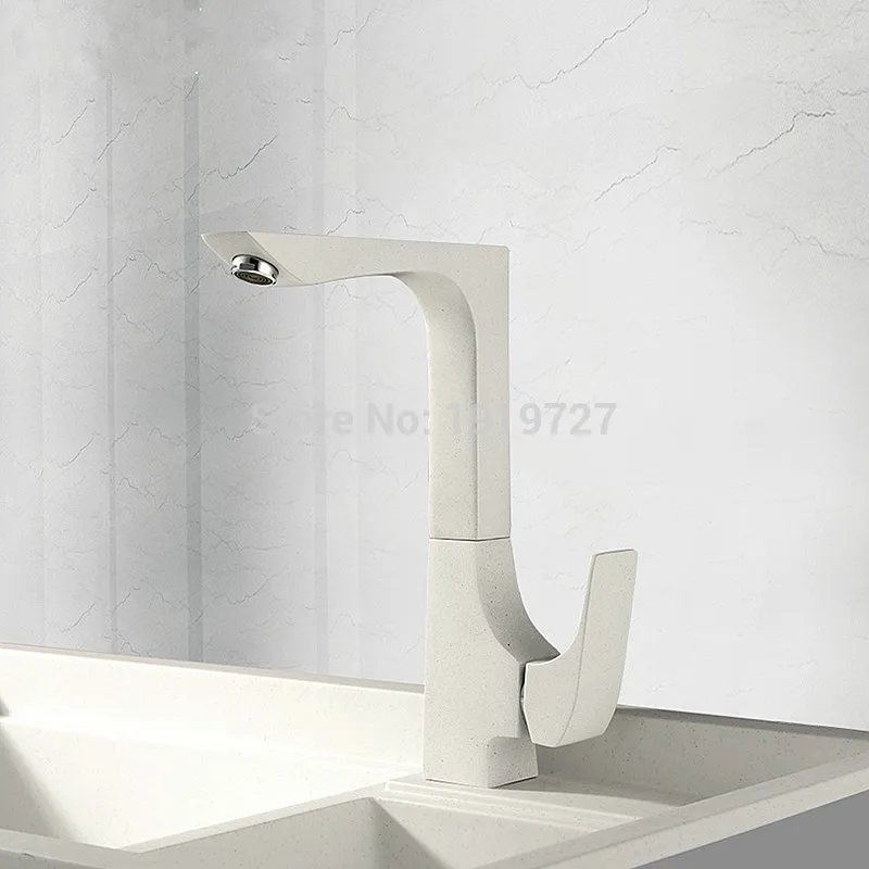 Vidric New Arrival Modern One Hole 360 Dergee Swivel Gooseneck Mixer Tap Spout Single Handle Square High Profile Bar Kitchen Fau