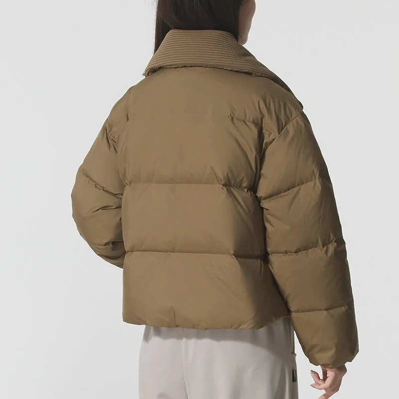 PUMA Winter Women's Brown Windproof and Warm Sports Casual Short Down Jacket 635807-93
