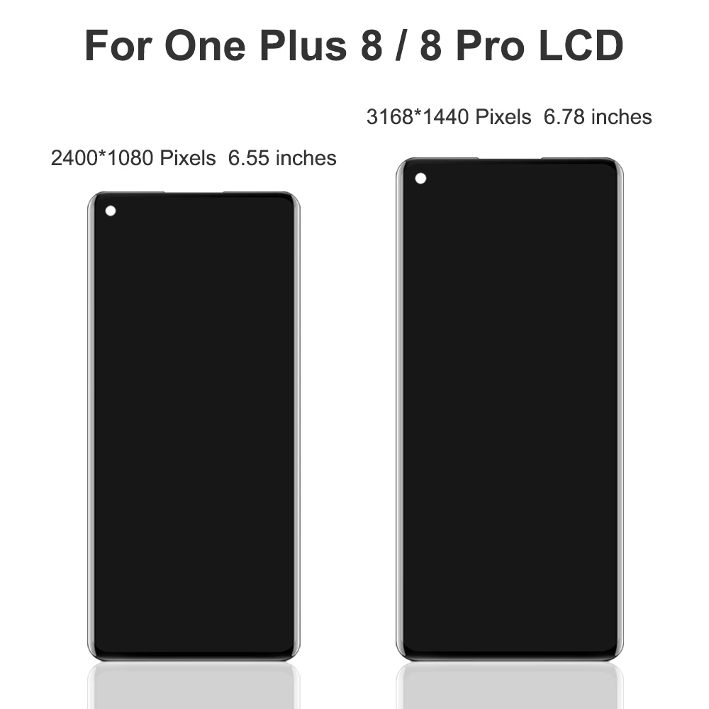 OEM For OnePlus 8 Pro For OnePlus 8 1+8/8Pro IN2013 IN2017 IN2023 LCD Display Touch Screen Digitizer Assembly Replacement