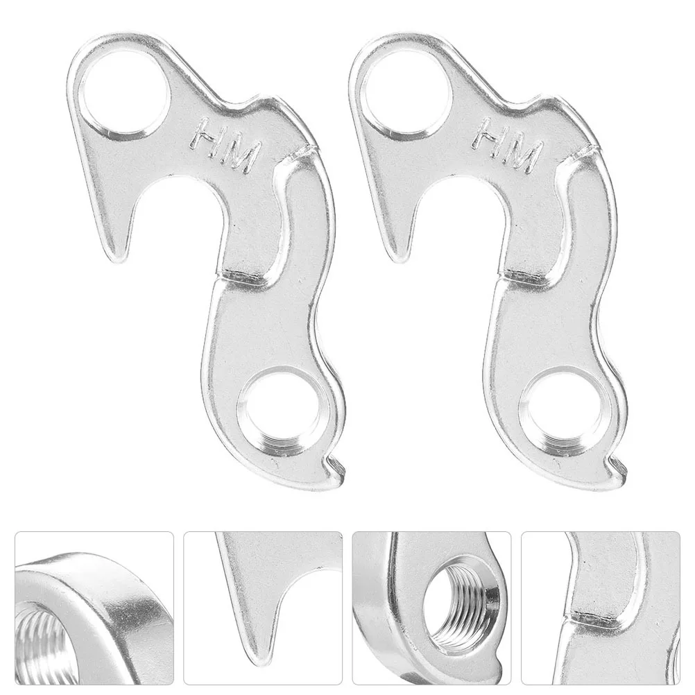 

2Pcs Tail Hook Rear Derailleur Hanger Durable Alloy Bike Frame Replacement Protector Rear Derailleur Link Hanger