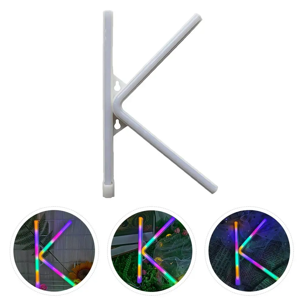 Alphabet LED Neon Signs USB Powered Night Lamps Bedroom Living Room Study Office Wall Atmosphere Lighting