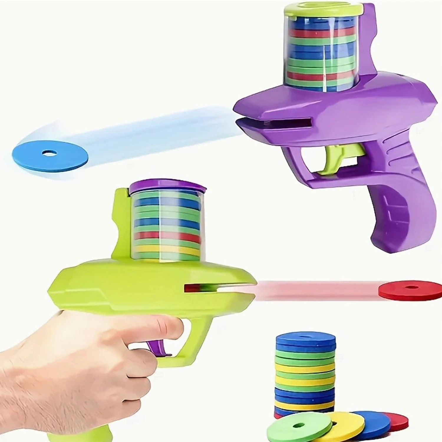 ปืนของเล่นเด็กแบบยิงลูกกระสุนนิ่ม EVA สำหรับกิจกรรมกลางแจ้งแบบอินเทอร์แอคทีฟระหว่างพ่อแม่ลูก