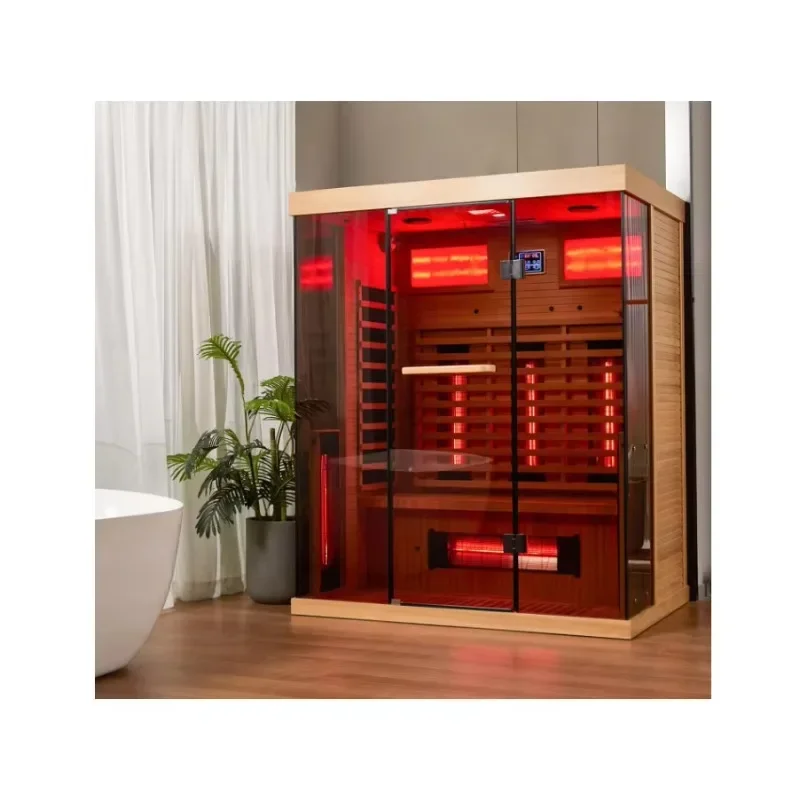 

2 in 1 Ceramic Sauna Hemlock 2 Room Sauna