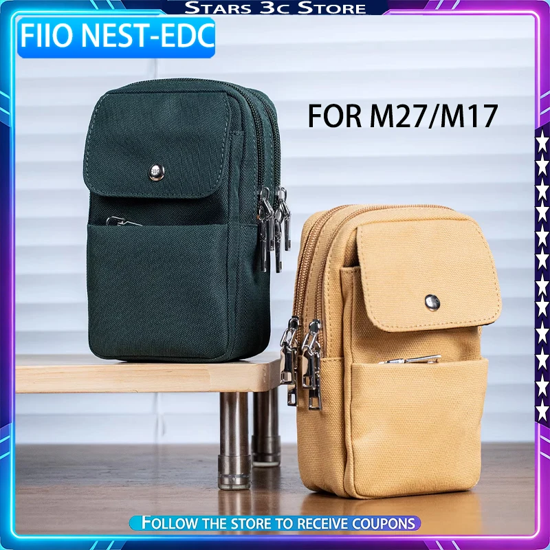 FiiO NEST-EDC Portable Digital Storage Bag for M27/M17 Layered Design Detachable Shoulder Strap Music Player Accessories