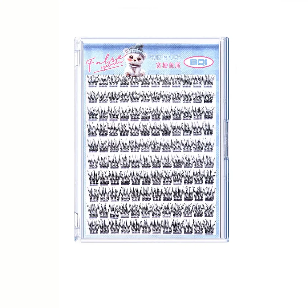 

Korean Style 5D Glue-Free Fake Lashes 10 Rows Soft Segmented Eyelashes Bundles DIY Makeup Eyelashes Extension Make Up