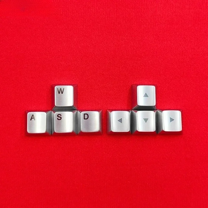 Artisan Keycap Full Metal Cherry Profile Keycaps for Mechanical Keyboard Caps Game Keys Direction Letter WASD Key Caps PC Gifts