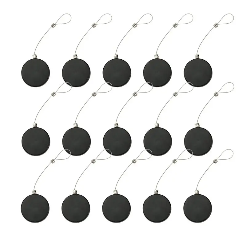 M11K-15Pcs Small Commodity Telescopic Display Chain Steel Wire Rope Automatic Retraction Winding Box
