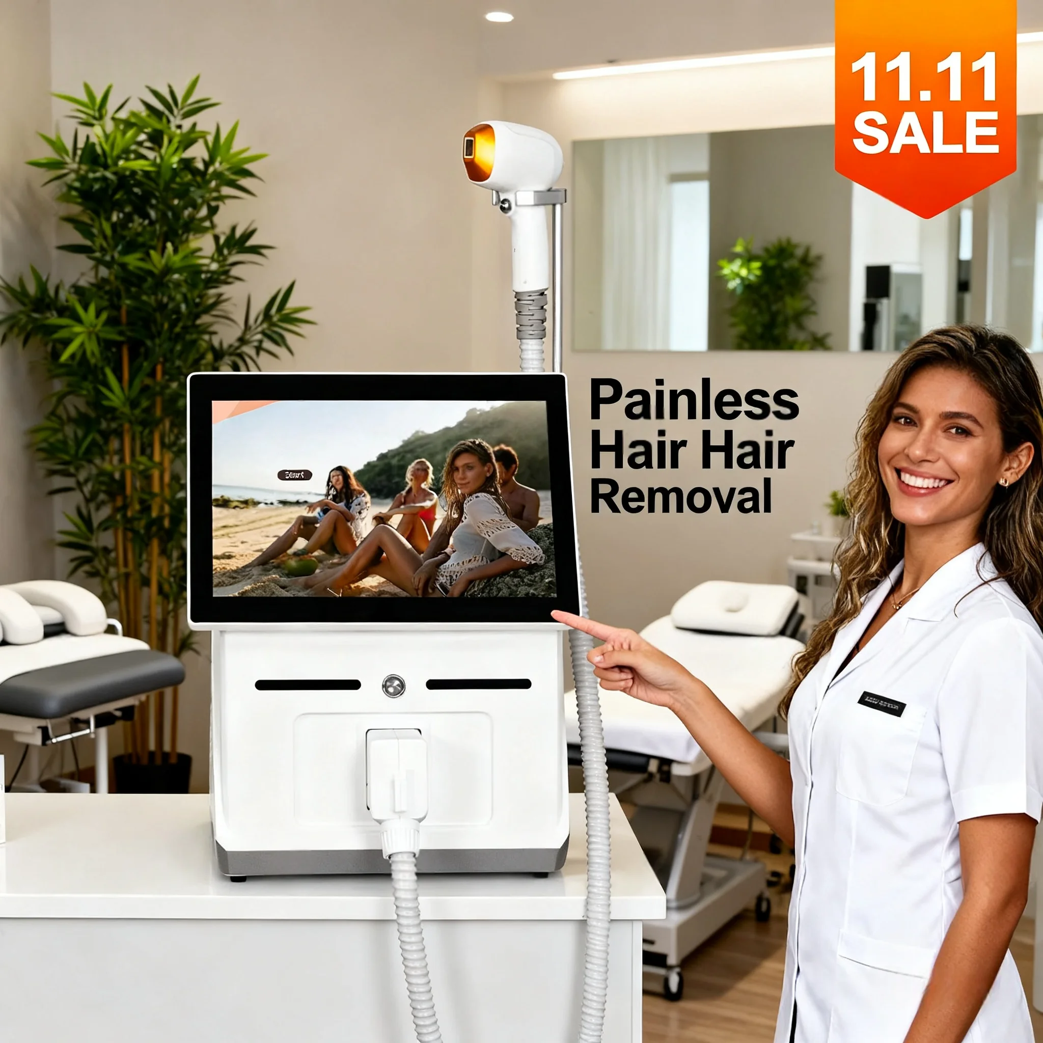 

2025 Special Offer Diode Laser Hair Removal Machine 808/755/1064nm Ice Titanium Body Hair Removal Device for Various Skin Types