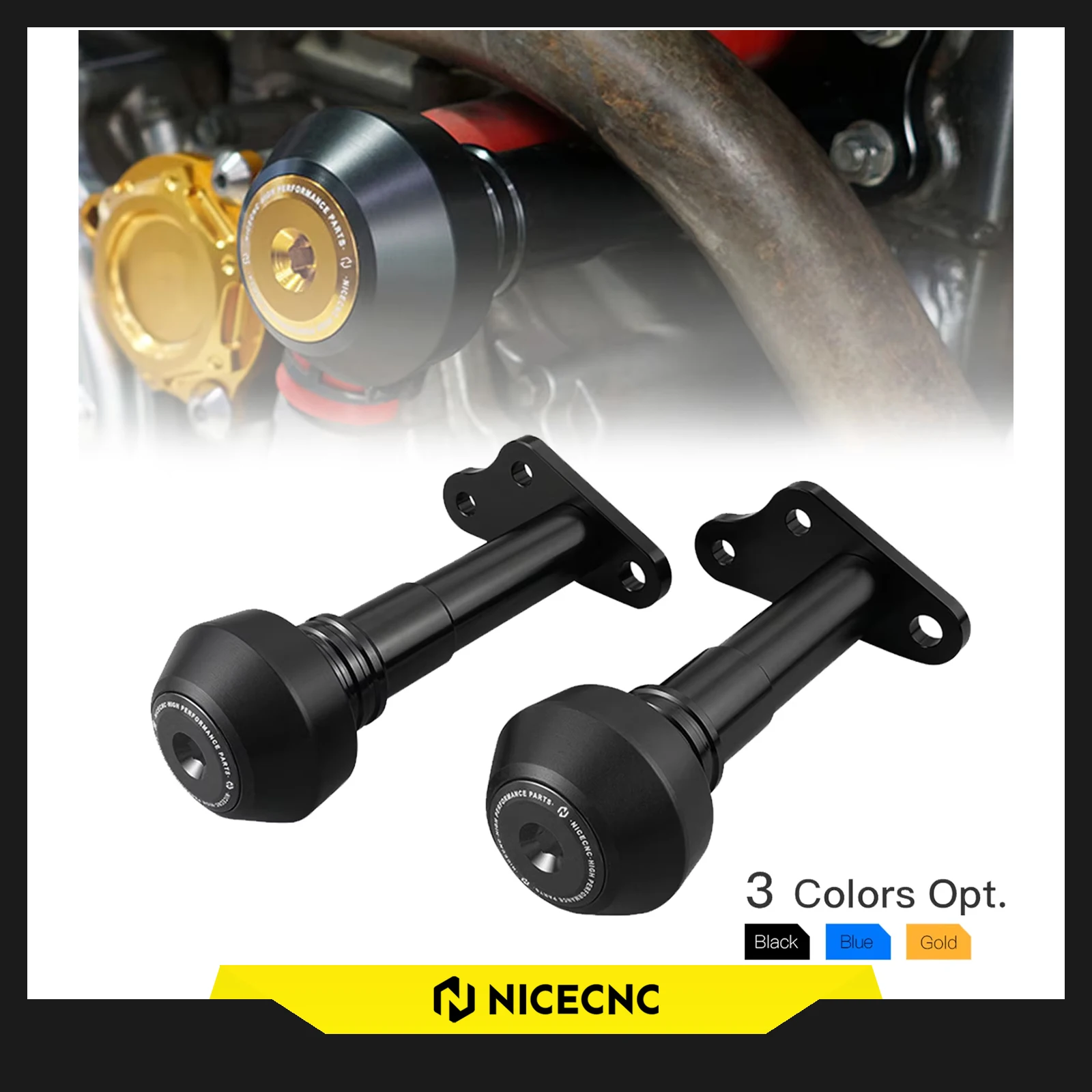 

2024 2023 For Suzuki DRZ400S DRZ400SM DRZ 400S 400SM DR-Z 400 S SM 2000-2024 Motorcycle Frame Slider Crash Falling Protector Kit