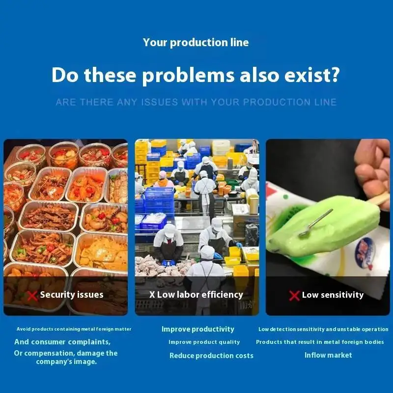 Food Machine Metal Impurity X-Ray Foreign Body Inspection Equipment