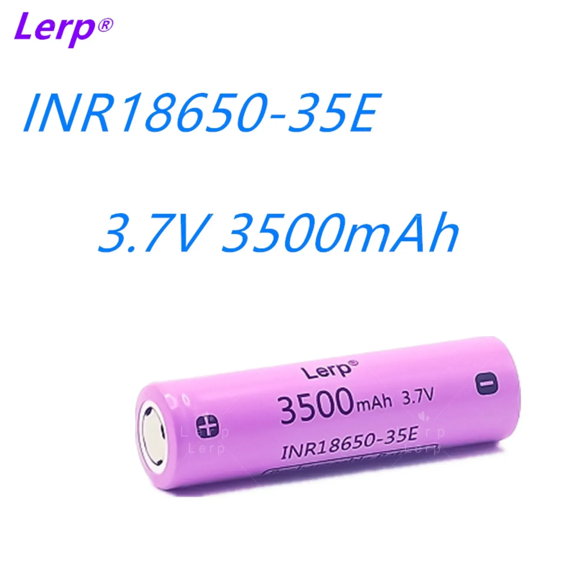 The latest 18650 rechargeable lithium battery is 100% original 3.7V 3500mAh, suitable for various electronic products