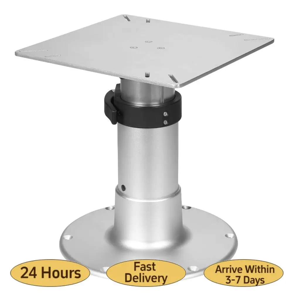 

Boat Table Pedestal Detachable 3-Level Telescopic Table Leg Aluminum Alloy 13-28 Inch Height Range with Gas Lift for Boat Yacht