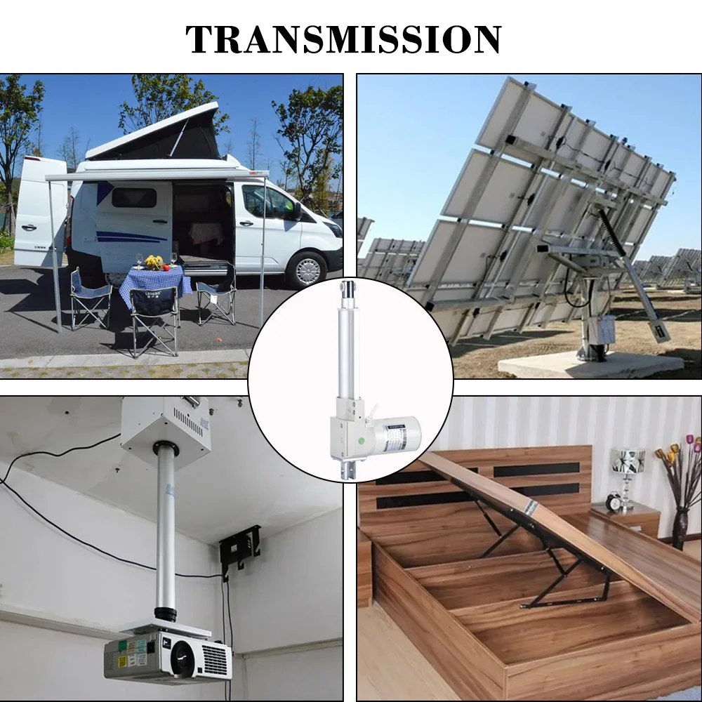 8000N linear actuator DC24V 80kg~800kg load 50mm~1000mm stroke 25mm/s low noise stainless steel eletctric lifting rod