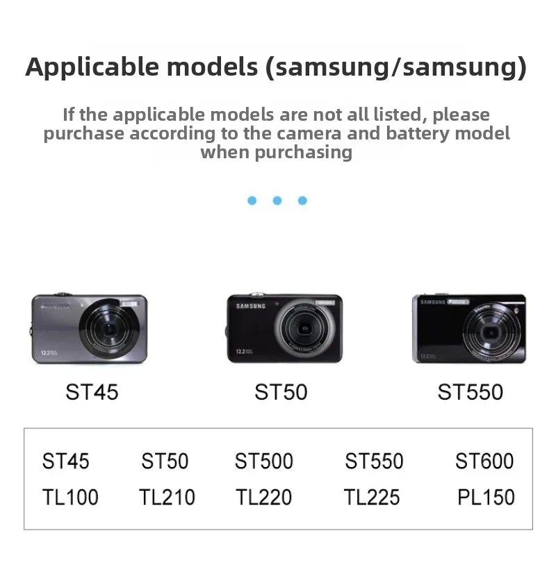 Batería SLB-07A para cámara Samsung ST50ST45ST500ST550ST600PL150 recargable