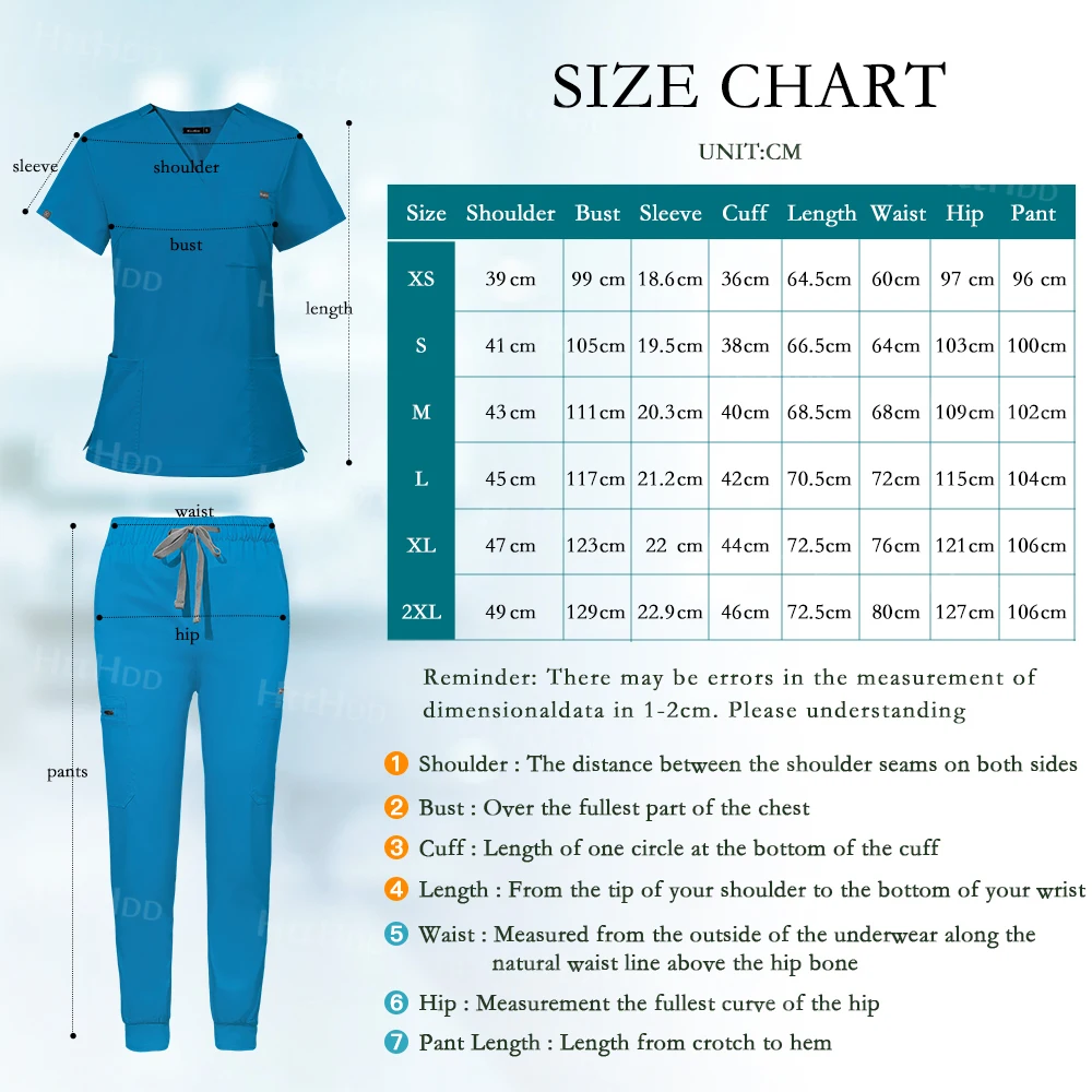 Scrubs Uniform Women Hot Selling Multi-color Work Clothes Surgical Uniform Short Sleeved Top+pant Suit Wholesale Medical Uniform