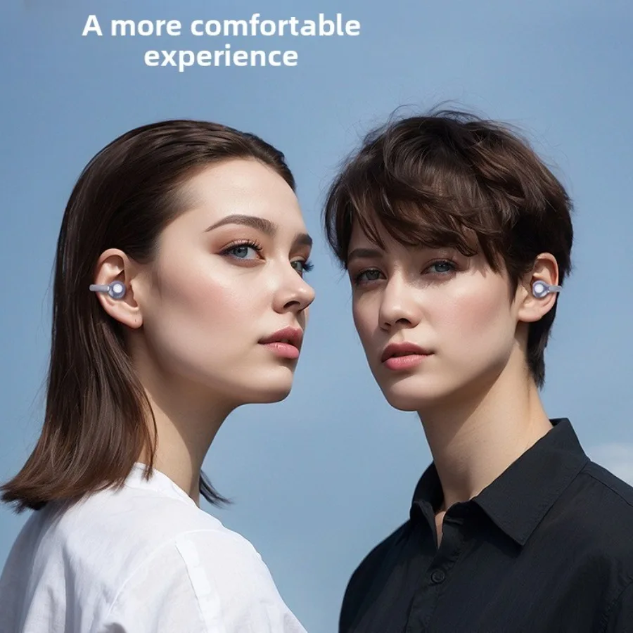 New B50 Bone Conduction Clip On Bluetooth Earphones With Digital Display Wholesale From Original Factory For Cross Border Sales
